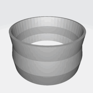 Schlauchadapter 150 auf 125 mm aus PETG – Reduzierstück für Abluftschlauch